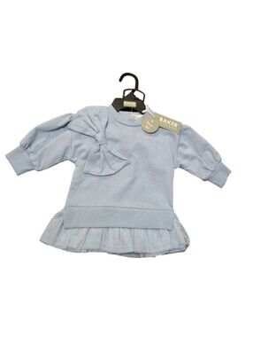 NWT Baker by Ted Baker Baby Girl 2PC Tutu Set Blue Bow Sweatshirt/Floral Legging